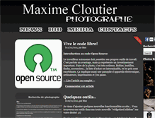 Tablet Screenshot of maximecloutier.com